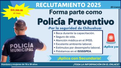 Gana hasta $20,568.00 siendo policía preventivo en Aguascalientes, conoce el municipio que admite con Secundaria ¡Estos son los requisitos y documentos solicitados!