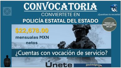 Gana hasta $22,678.00 + beca de $12,000.00 al mes formando parte de la Fuerza Estatal Policial de Querétaro ¡Esto es lo que necesitas!