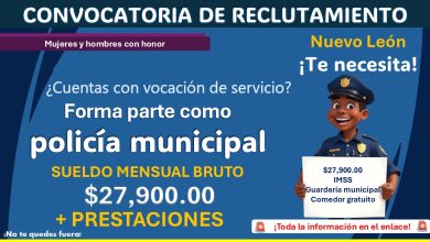 Gana hasta $27,900 al mes formando parte de la policía municipal de Pesquería, Nuevo León ¡Estos son los requisitos solicitados!