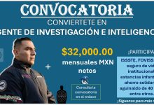 Gana un sueldo mensual de hasta $32,000.00 MXN netos como Agente de Investigación e Inteligencia de la SSPC ¡Esto necesitas para aplicar!