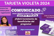 Habrá incremento de beneficiarias del programa “Tarjeta Violeta” ¡Estos son los requisitos para poder registrarte!