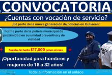 Hasta $17,000 mensuales, ofrece la Secretaría de Seguridad Pública y Tránsito Municipal Culiacán invita a formar parte de la policía de proximidad en su unidad preventiva y de vialidad ¡Conoce las bases de participación!