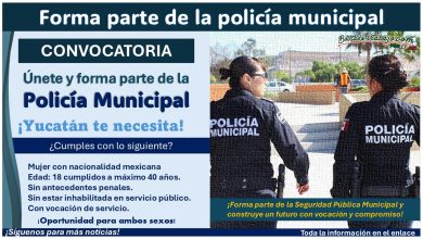 Intégrate a la Policía Municipal de Izamal, Yucatán con hasta 40 años, esto necesitas para aplicar