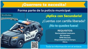 ¿Interesado en la carrera policial? Únete a la convocatoria de reclutamiento en Guerrero, conoce el municipio que está reclutando con estudios mínimos de Secundaria y hasta 35 años