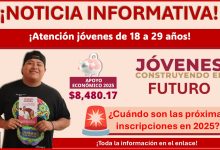 Jóvenes Construyendo el Futuro - ¿Cuándo son las próximas inscripciones en 2025?