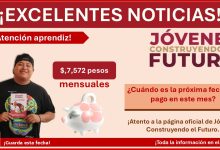 Jóvenes Construyendo el Futuro – ¿Cuándo es la próxima fecha de pago en este mes?