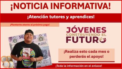 Jóvenes Construyendo el Futuro – ¿Eres aprendiz o tutor? ¡Realiza esto cada mes o perderás el apoyo!