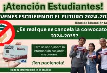 Jóvenes Escribiendo el Futuro - ¿Es real que se cancela la convocatoria 2024-2025? 