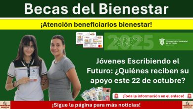 Jóvenes Escribiendo el Futuro: ¿Quiénes reciben el pago de $1,900 pesos este 22 de octubre?