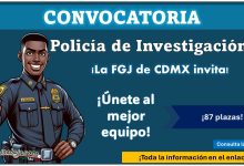 LA FGJ de la Ciudad de México acaba de lanzar convocatoria de reclutamiento para ingresar como Agente de la Policía de Investigación 1 ofreciendo (87 plazas) ¡Únete a este gran equipo!