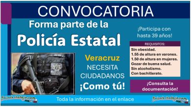 LA SSP de Veracruz ha lanzado su convocatoria de reclutamiento para unirse a la policía estatal del estado ¡Estos son los requisitos para aplicar!