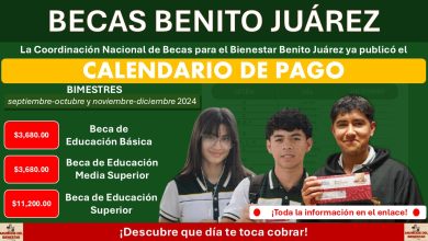 La Coordinación Nacional de Becas para el Bienestar Benito Juárez ya publicó el CALENDARIO DE PAGO ¡Descubre que día cobras!