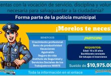 La Policía preventiva municipal en Morelos está ofreciendo un sueldo de hasta $10,975.00 a aspirantes con Bachillerato y 35 años ¡Estos son los requisitos para el municipio de Cuautla!