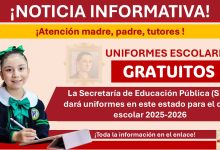 La Secretaría de Educación Pública (SEP) dará uniformes en este estado para el ciclo escolar 2025-2026