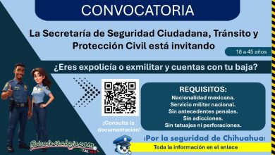La Secretaría de Seguridad Ciudadana, Tránsito y Protección Civil de Atempan, Chihuahua lanzó su convocatoria de reclutamiento ¡Estos son los requisitos!