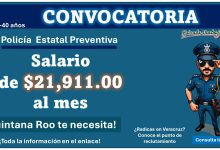 La Secretaría de Seguridad Ciudadana de Quintana Roo invita a ser policía estatal preventiva con goce de sueldo de $21,911.00 netos al mes - Conoce el punto de reclutamiento en el estado de Veracruz