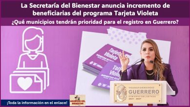 La Secretaría del Bienestar anuncia incremento de beneficiarias del programa Tarjeta Violeta ¿Qué municipios tendrán prioridad para el registro en Guerrero?