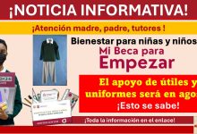 Mi Beca para Empezar: El apoyo de útiles y uniformes será en agosto ¡Esto se sabe!