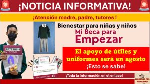 Mi Beca para Empezar: El apoyo de útiles y uniformes será en agosto ¡Esto se sabe!