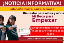 Mi Beca para Empezar: El séptimo depósito del año para Preescolar y Primaria es en esta fecha