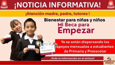 Mi Beca para Empezar: Ya se están dispersando los apoyos mensuales a estudiantes de Primaria y Preescolar