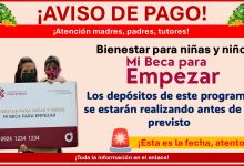 Mi Beca para Empezar – Los depósitos de este programa se estarán realizando antes de lo previsto ¡Esta es la fecha, atentos!