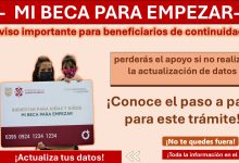 Mi Beca para Empezar – ¡Atención beneficiarios de continuidad, perderás el apoyo si no realizas la actualización de datos! Conoce el paso a paso para este trámite