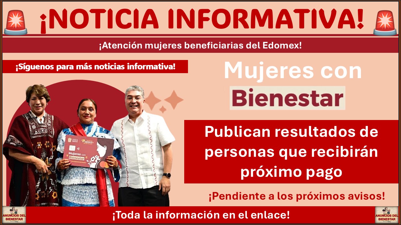 Mujeres con Bienestar: Publican resultados de personas que recibirán próximo pago 1 Mujeres con Bienestar: Publican resultados de personas que recibirán próximo pago