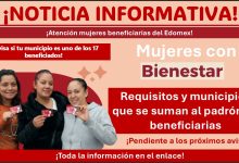 Mujeres con Bienestar: Requisitos y municipios que se suman al padrón de beneficiarias