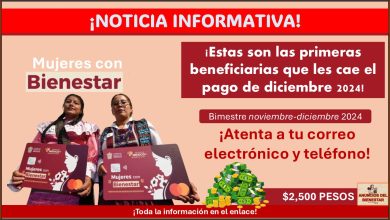 Mujeres con Bienestar ¡Estas son las primeras beneficiarias que les cae el pago de diciembre 2024!