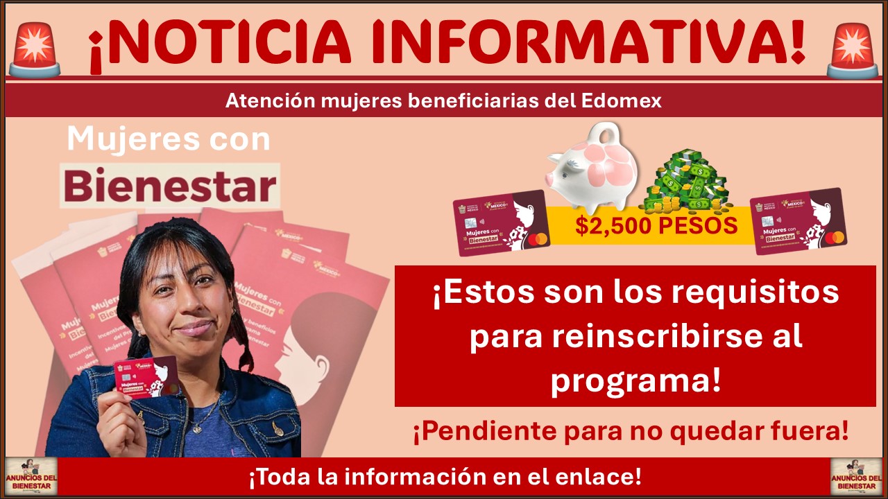 Mujeres con Bienestar: ¡Estos son los requisitos para reinscribirse al programa!