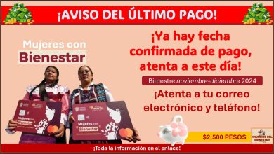 Mujeres con Bienestar - ¡Ya hay fecha confirmada de pago, atenta a este día!