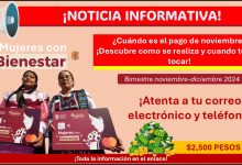 Mujeres con Bienestar – ¿Cuándo es el pago de noviembre? ¡Descubre como se realiza y cuando te va a tocar!