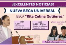 Nueva Beca con Claudia Sheinbaum “Rita Cetina Gutiérrez” ¡Atención estudiantes de preescolar, primaria y secundaria! Conoce los requisitos y como aplicar a esta beca