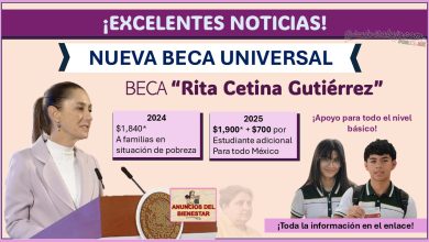 Nueva Beca con Claudia Sheinbaum “Rita Cetina Gutiérrez” ¡Atención estudiantes de preescolar, primaria y secundaria! Conoce los requisitos y como aplicar a esta beca