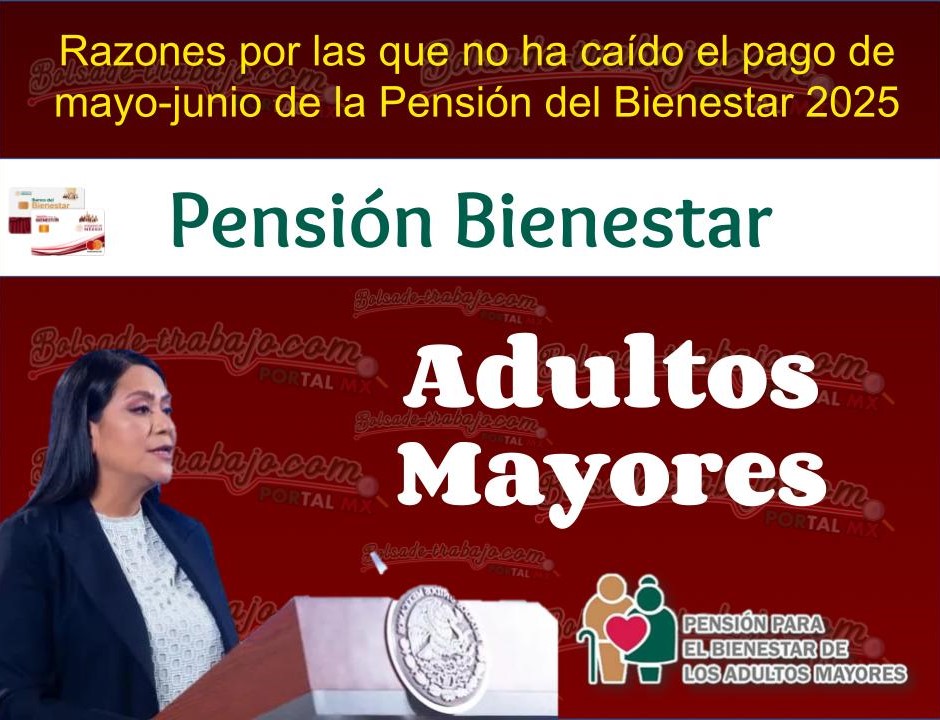 Razones por las que no ha caído el pago de mayo-junio de la Pensión del Bienestar 2025 1 Pension