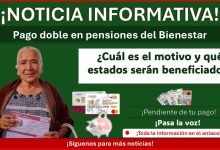 Pago doble en pensiones del Bienestar: ¿cuál es el motivo y qué estados serán beneficiados?