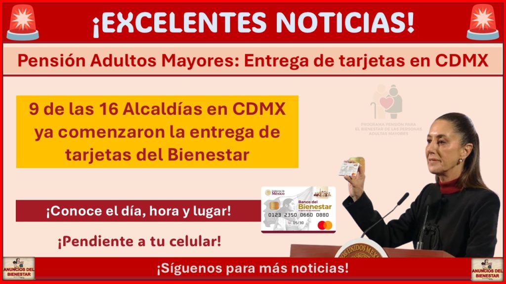 Pensión Adultos Mayores: Entrega de tarjetas en CDMX ¡Conoce el día, hora y lugar!