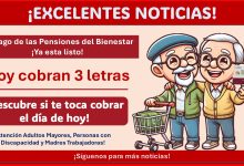 Pensión Bienestar: Hoy cobran 3 letras ¡Descubre si te toca cobrar el día de hoy!