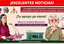 vPensión Bienestar: Los pagos para el bimestre noviembre-diciembre comenzarán a partir del 4 de noviembre, esto se sabe