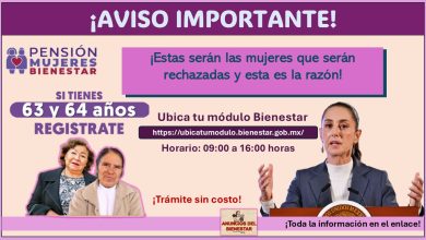 Pensión Mujeres Bienestar (60 a 64 años) - ¡Estas serán las mujeres que serán rechazadas y esta es la razón!