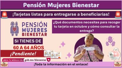 Pensión Mujeres Bienestar: ¿Qué documentos necesitas para recoger tu tarjeta en octubre y cómo consultar la entrega?