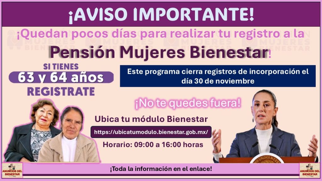 Pensión Mujeres Bienestar ¡Quedan pocos días para realizar tu registro! Conoce la documentación que te solicitarán en el Módulo Bienestar