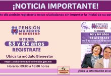 Pensión Mujeres Bienestar ¡Ya están por concluir los registros! En este día podrán registrarte estas ciudadanas sin importar la inicial de su apellido