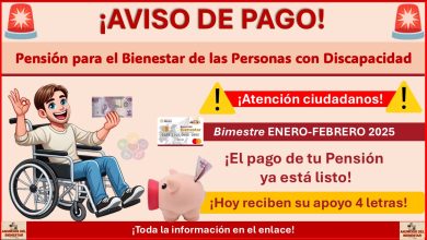 Pensión para el Bienestar de las Personas con Discapacidad: Hoy cobran 4 letras ¡Descubre si te toca cobrar hoy 10 de enero de 2025!