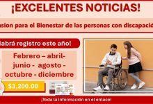 Pensión para el Bienestar de las personas con Discapacidad - ¿Habrá registro este año, cuando son y qué papeles piden?