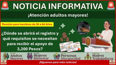 Pensión para hombres de 30 a 64 Años: ¿Dónde se abrirá el registro y qué requisitos se necesitan para recibir el apoyo de 3,200 Pesos?