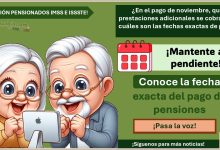 Pensionados IMSS e ISSSTE – ¿En el pago de noviembre, qué prestaciones adicionales se cobrarán y cuáles son las fechas exactas de pago?