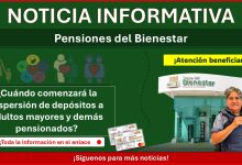 Pensiones del Bienestar: ¿Cuándo comenzará la dispersión de depósitos a adultos mayores y demás pensionados?