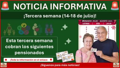 Pensiones del Bienestar: Esta tercera semana cobran los siguientes pensionados ¡Del 14 al 18 de julio 2025!